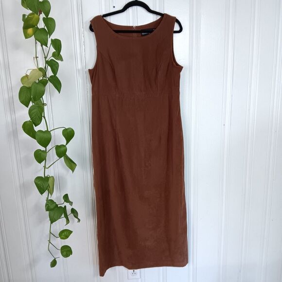 Melissa Harper Women's Brown Two Piece Set Long Dress with Jacket Size 16 - Picture 6 of 12